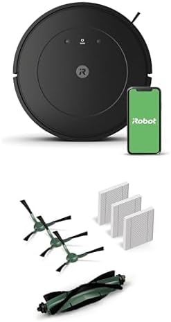 iRobot Roomba Vac Robot Vacuum (Q0120) - Easy to use, Power-Lifting Suction, Multi-Surface Cleaning, Smart Navigation Cleans in Neat Rows, Self-Charging, Alexa, Q01 w/Replen Kit