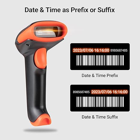 Tera Pro 2024 Newest Battery Level Indicator Wireless 1D 2D QR Barcode Scanner, 3 in 1 Works with Bluetooth & 2.4G Wireless & USB Wired, Barcode Reader with Vibration Alert HW0002