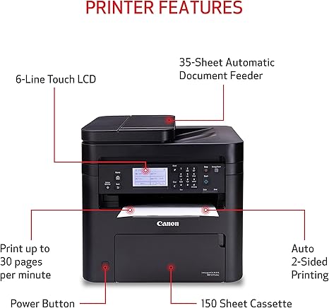 Canon imageCLASS MF275dw - All in One, Wireless, 2-Sided Laser Printer