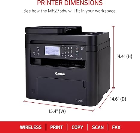 Canon imageCLASS MF275dw - All in One, Wireless, 2-Sided Laser Printer