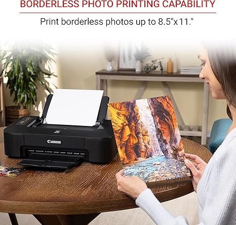 Canon TS202 Inkjet Photo Printer, Black (USB Required, not Included)