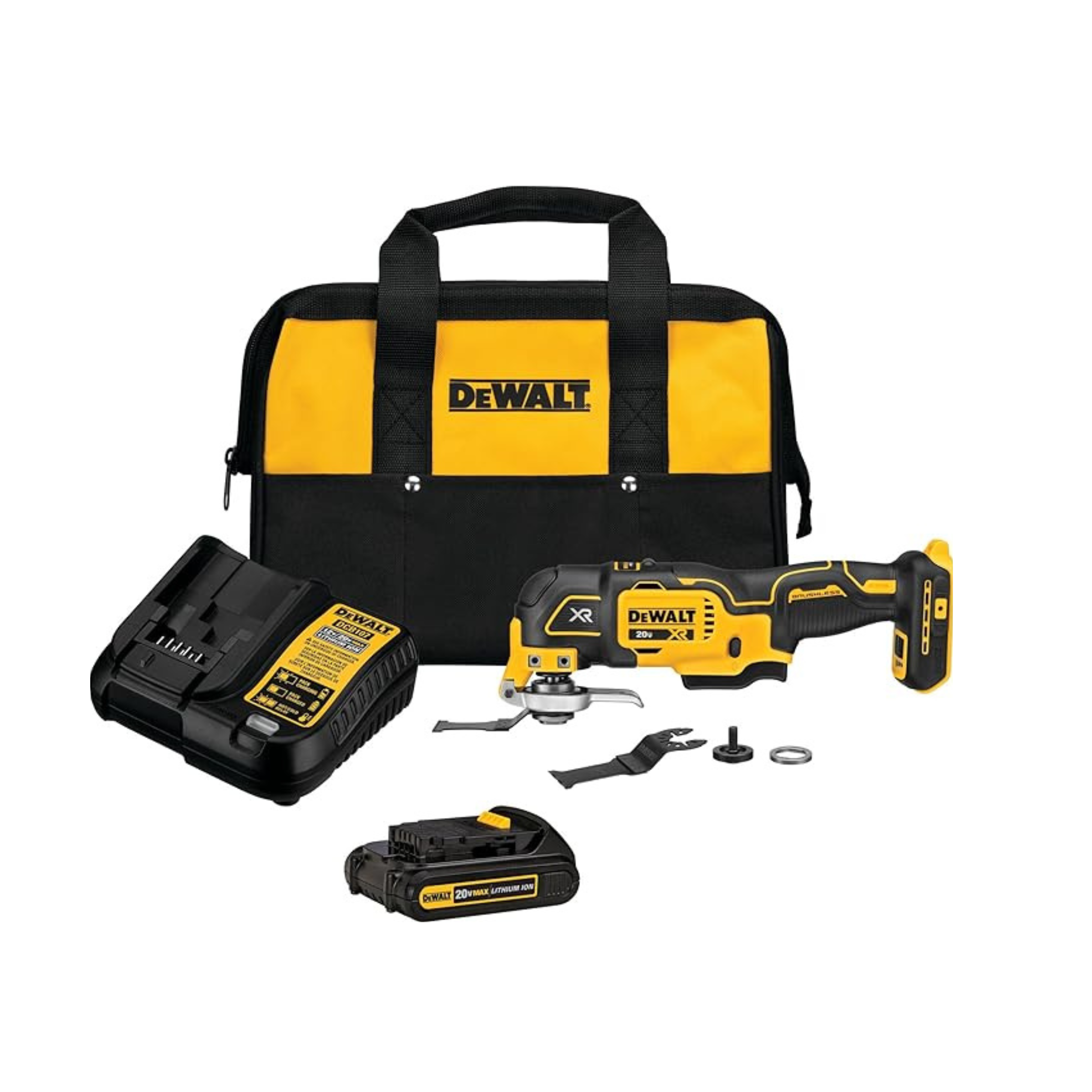 DEWALT 20V MAX XR Oscillating Tool Kit, 3-Speed (DCS356C1)