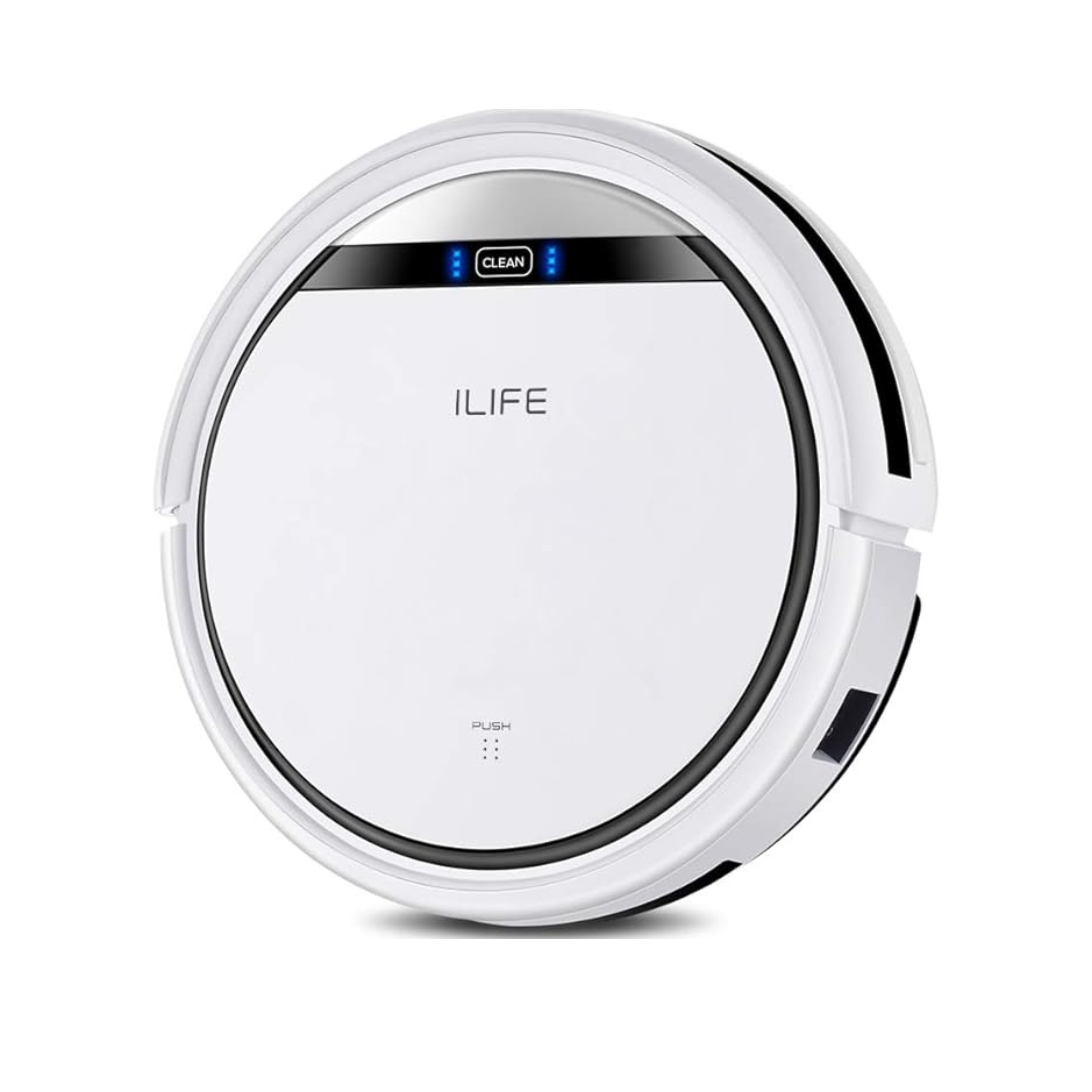 ILIFE V3s Pro Robot Vacuum Cleaner, Tangle-free Suction , Slim, Automatic Self-Charging Robotic Vacuum Cleaner, Daily Schedule Cleaning, Ideal For Pet Hair，Hard Floor and Low Pile Carpet,Pearl White