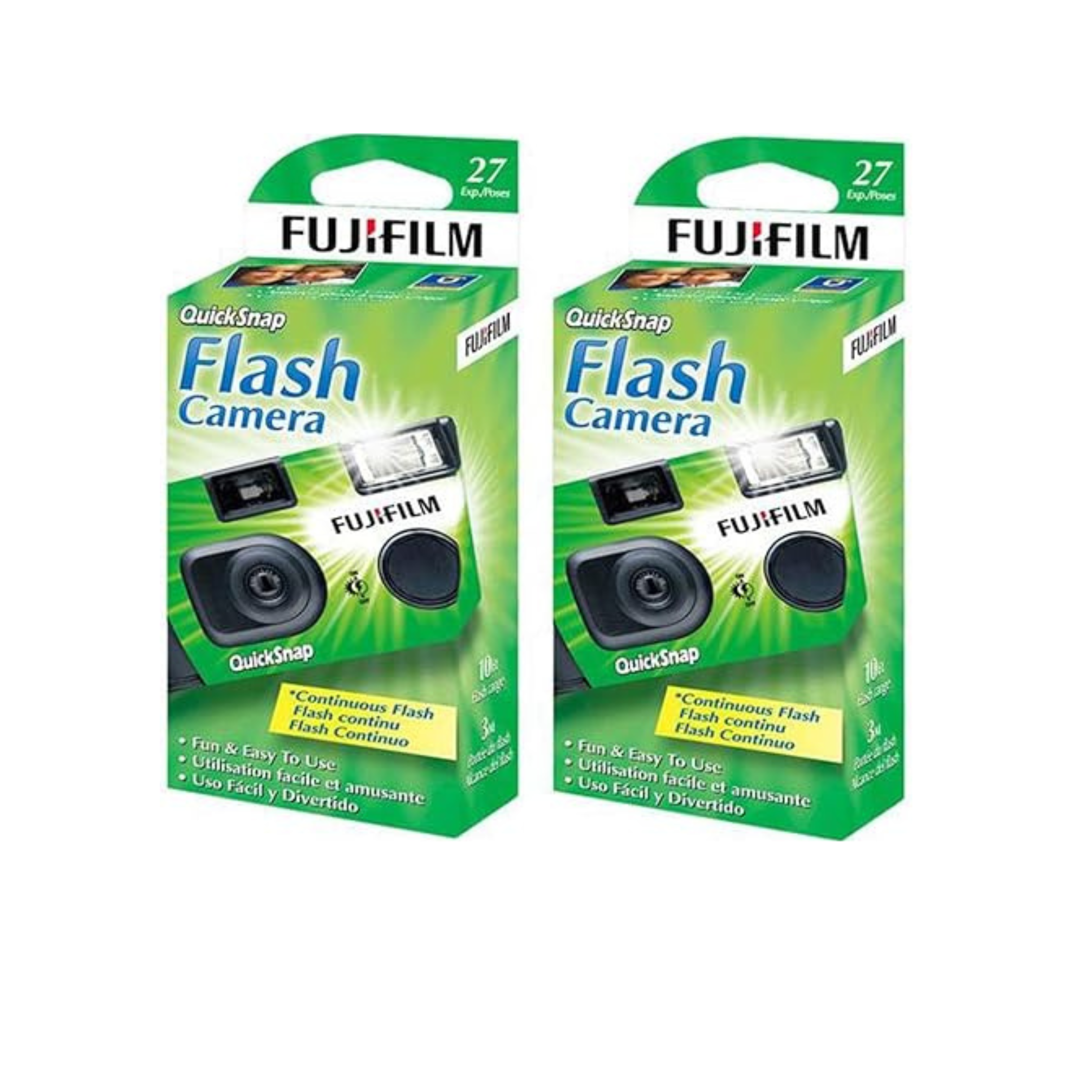 Fujifilm QuickSnap Flash 400 One-Time-Use Camera - 2 Pack