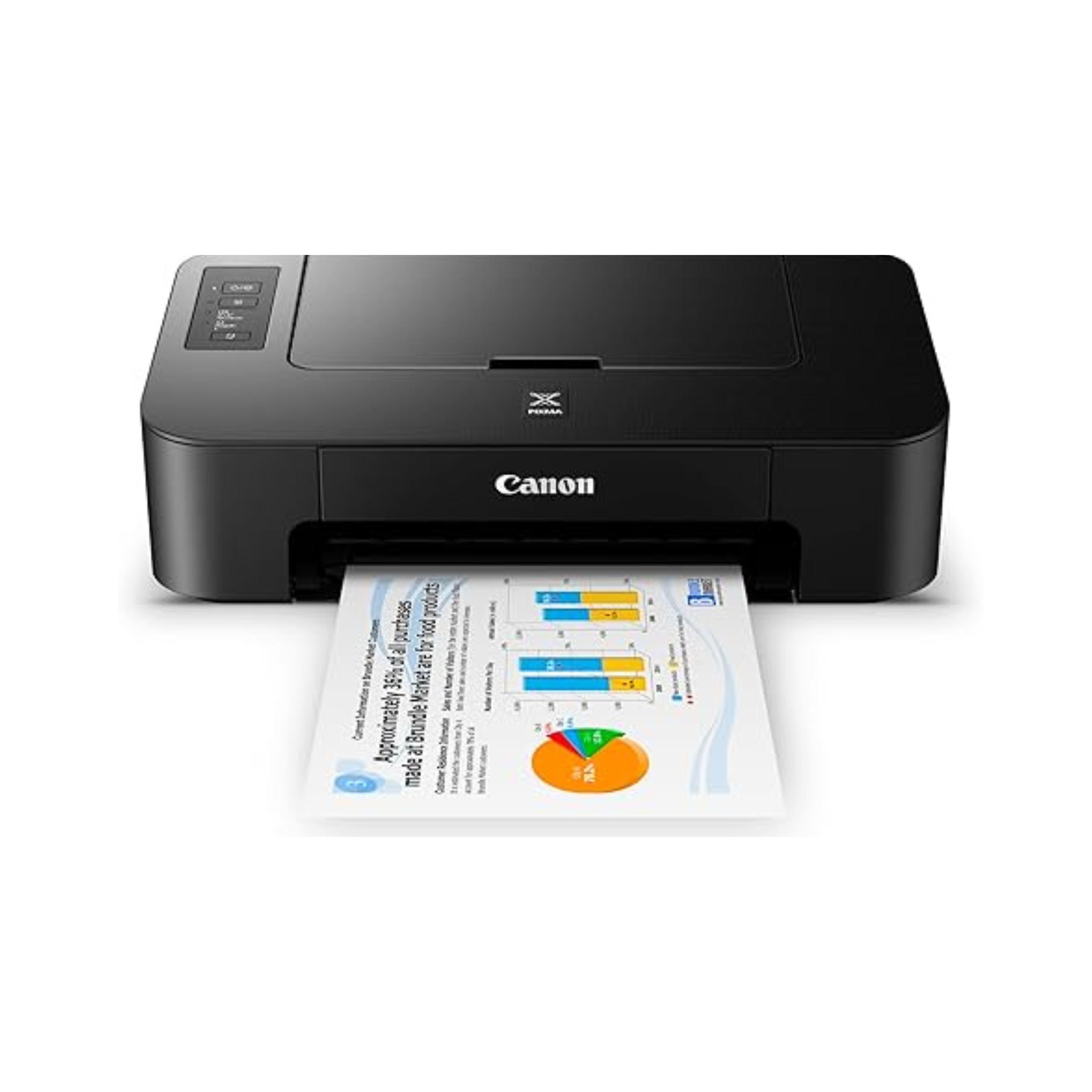 Canon TS202 Inkjet Photo Printer, Black (USB Required, not Included)